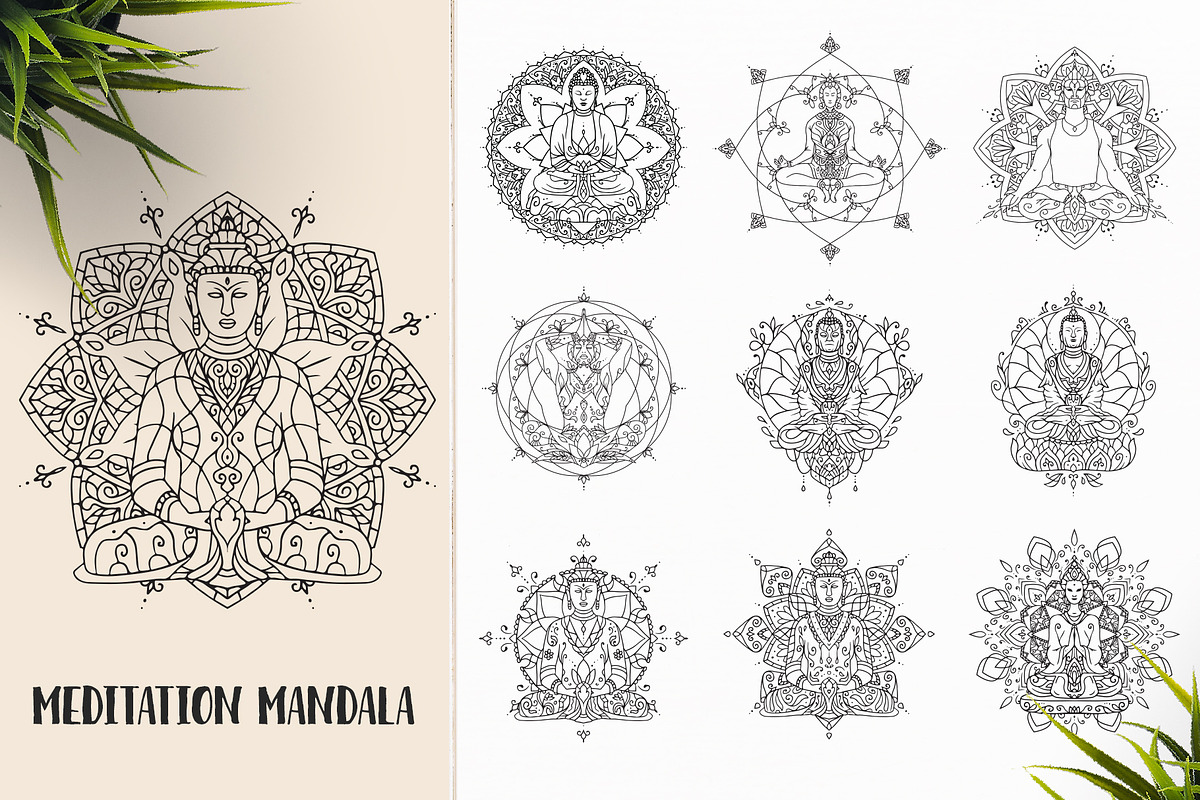 530 Vector Mandala Ornaments, an Animal Illustration by pixaroma (Photo 6 of 55)
