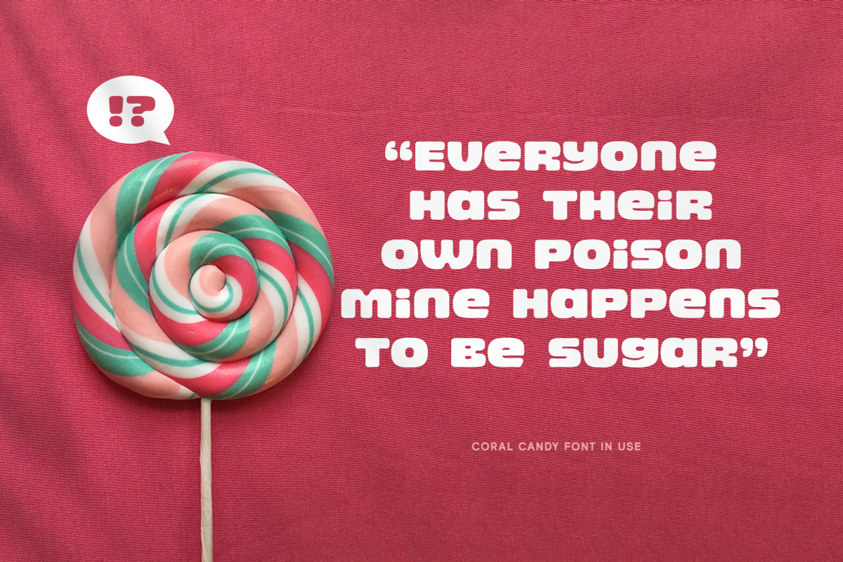 Coral Candy - Bold Display Font, a Font by Letterhend Studio (Photo 4 of 10)