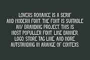 Lovers Romance - Valentine Font, a Serif Font by QR Design Studio (Thumbnail 4 of 8)