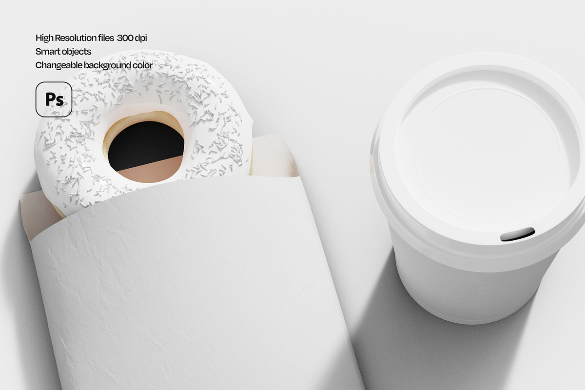 Coffee Bag Packaging Mockup Set, a Cups & Container Mockup by Mego-studio (Photo 4 of 8)