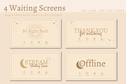 Streaming: Modern Magic Graphics Kit, a Social Media Template by Liseno Designs (Thumbnail 2 of 9)