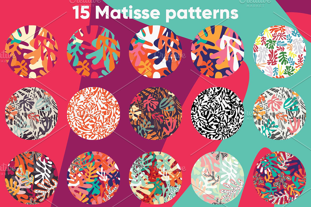 15 Matisse Patterns, a Pattern Graphic by Blue Lela Design
