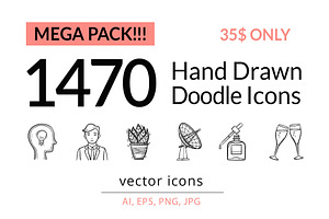 Hand Drawn Sketch Vector Icons