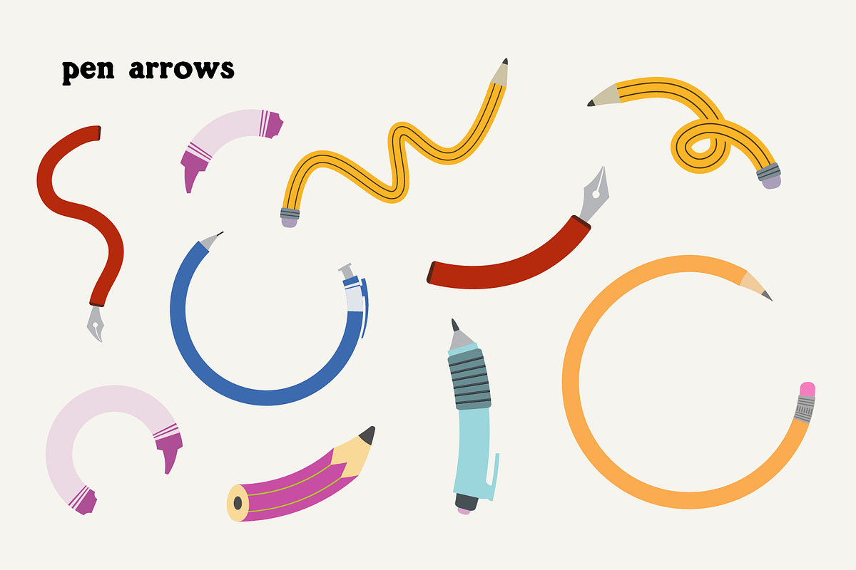 ARTISTIC ARROWS (100 illustrations), an Object Illustration by Bonfloret Studio (Photo 6 of 10)