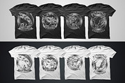 4 Fish Vector Dark and Light, an Illustration by weervector (Thumbnail 3 of 3)