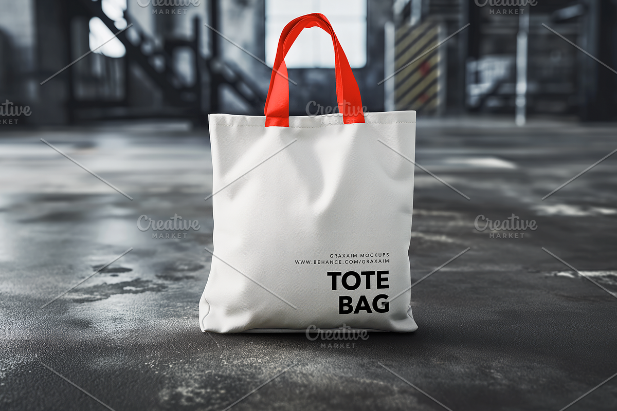 Tote Bag Mockup, a Product Mockup by Graxaim Mock-up (Photo 1 of 4)