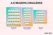 A-Z Reading Challenge Canva Template, a Design Template by Jordyn Alison Designs (Thumbnail 3 of 3)