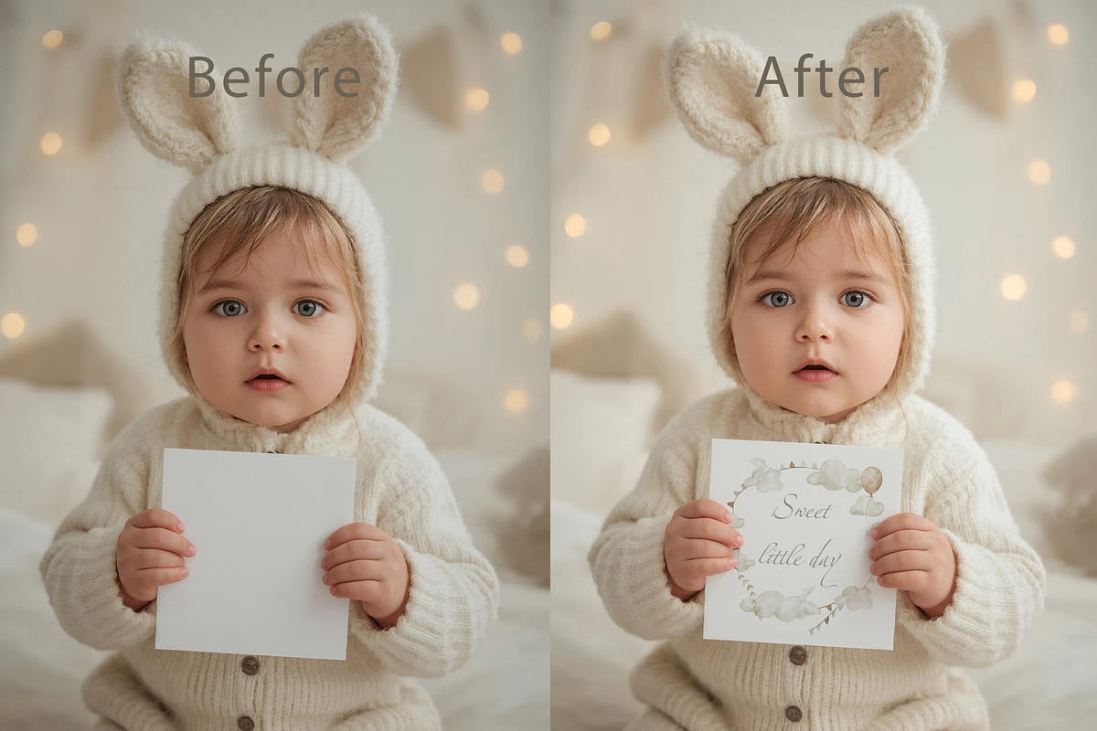 Card Mockups Baby Nursery Shower, a Product Mockup by Alisles (Photo 6 of 12)