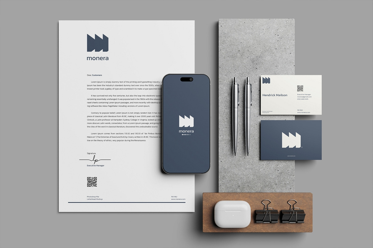 Realistic Stationery Mockup PSD, a Books & Magazine Mockup by MA-KING_ART (Photo 2 of 5)