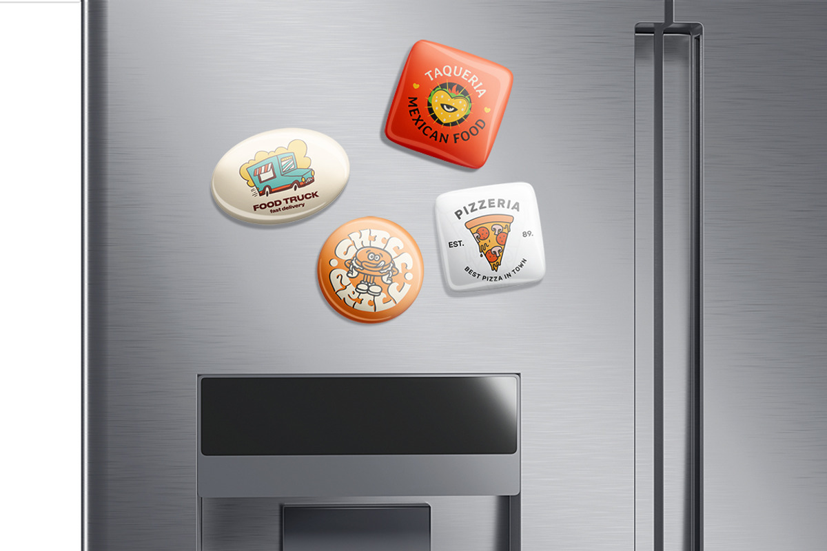 Fridge Magnet Mockups, a Product Mockup by rebrandy (Photo 9 of 11)