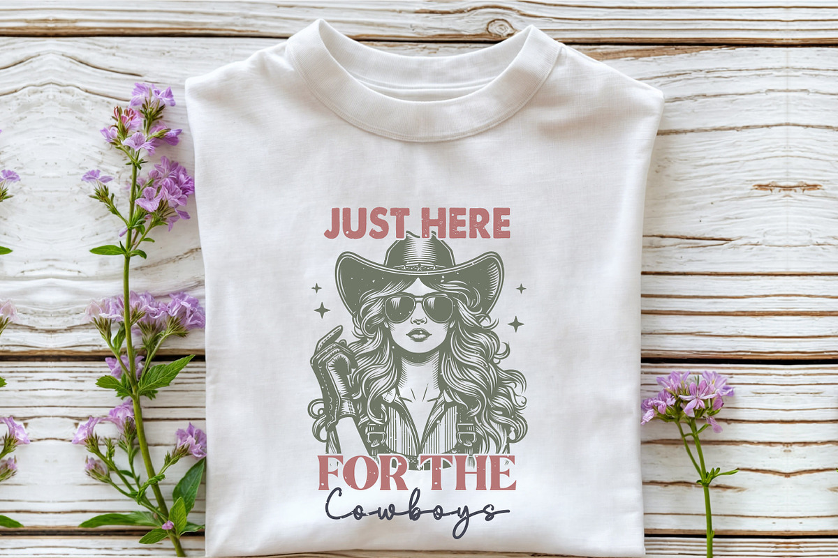 Vintage Western Cowgirl Sublimation, an Illustration by Rose Art (Photo 6 of 7)