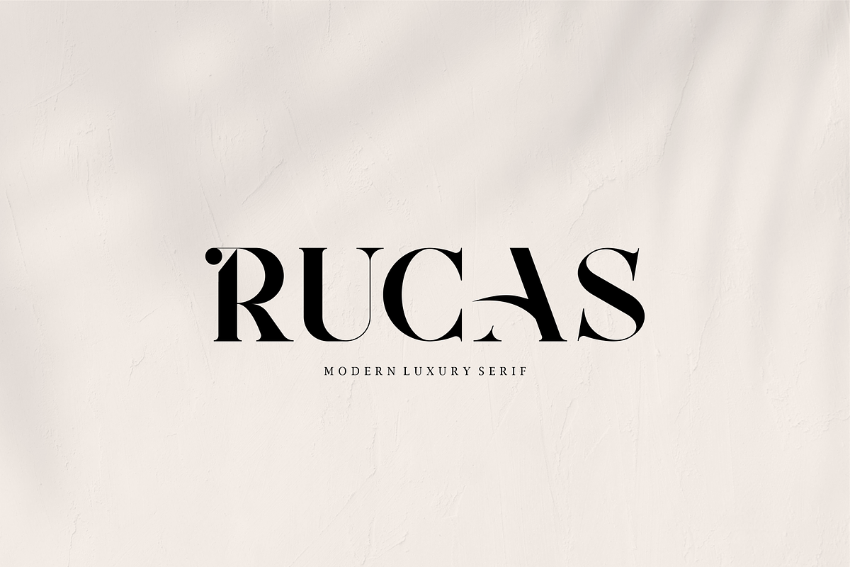 RUCAS - Modern Luxury Serif, a Serif Font by Vroz Studio (Photo 1 of 8)