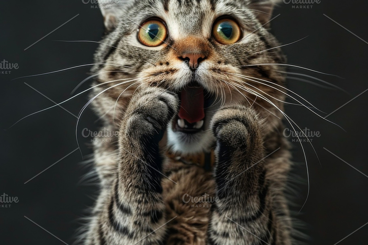 236 surprised animals, an Animal Photo by Handmadefont (Photo 21 of 241)