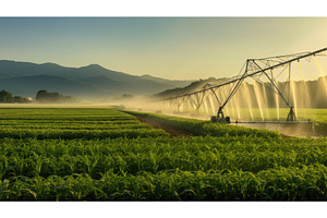 water corn irrigation ai generated, a Technology Photo by pikepicture