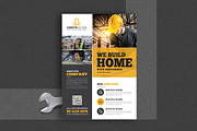 Construction Flyer, a Flyer Template by GraphicsBurg (Thumbnail 1 of 2)