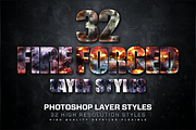 32 Fire Forged Layer Styles 2, a Layer Style Add-On by DesignFathoms (Thumbnail 1 of 3)