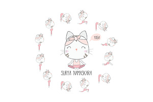 CUTE CAT on YOGA time