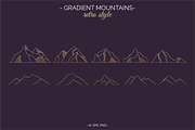MOUNTAIN Logos, Icons and Frames, a Branding & Logo Template by Andreen (Thumbnail 11 of 15)