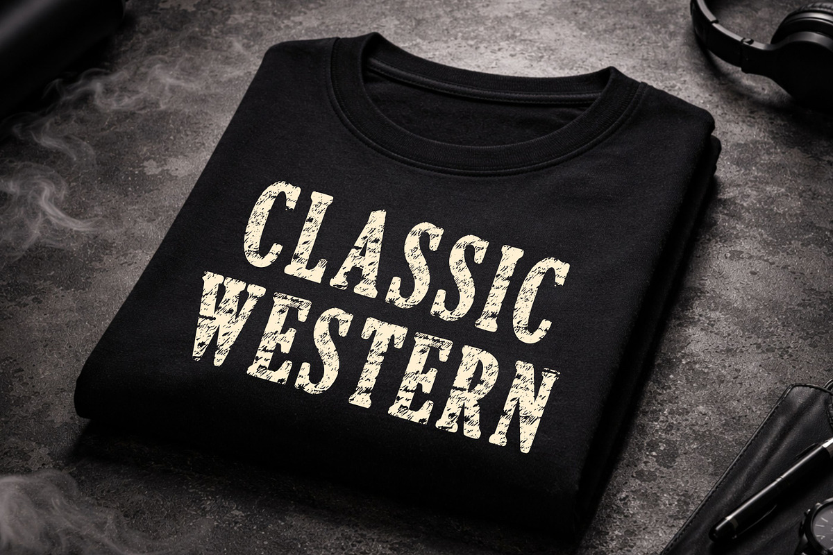 Dirty Western - Vintage Cowboy Font, a Slab Serif Font by Limited.studio (Photo 4 of 5)