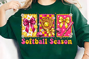 Softball Bow Png, Game Day Softball, an Illustration by CreationArt (Thumbnail 4 of 9)