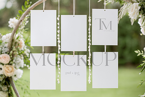 Wedding Seating Chart Mockup