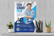 Tech Summit Flyer Template, a Flyer Template by Boostock (Thumbnail 4 of 4)