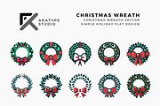 Christmas Wreath Vector Icon, an Icon by Akatype Studio (Thumbnail 1 of 3)