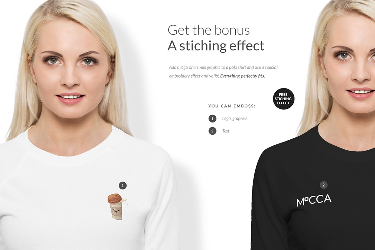 Women Sweatshirt Mock-ups Set DEMO, a Books & Magazine Mockup by Apparel_Mockups (Photo 16 of 24)