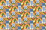 Geometric Summer Bloom Pattern, a Pattern Graphic by ItsReksita Pattern (Thumbnail 17 of 20)