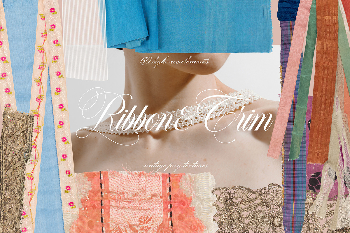 Ribbon & Trim Vintage PNG Collection, a Texture Graphic by Kaleriia (Photo 1 of 15)