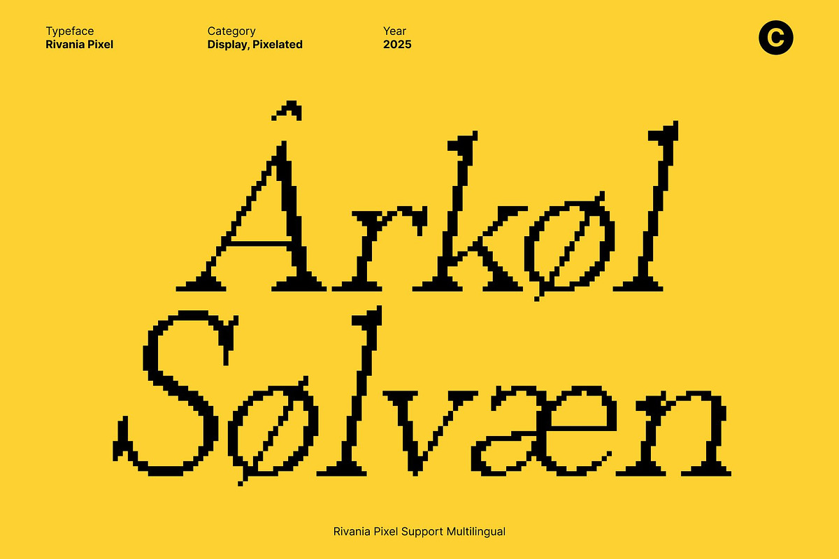 Rivania Pixel, a Serif Font by Craft Supply Co. (Photo 4 of 8)