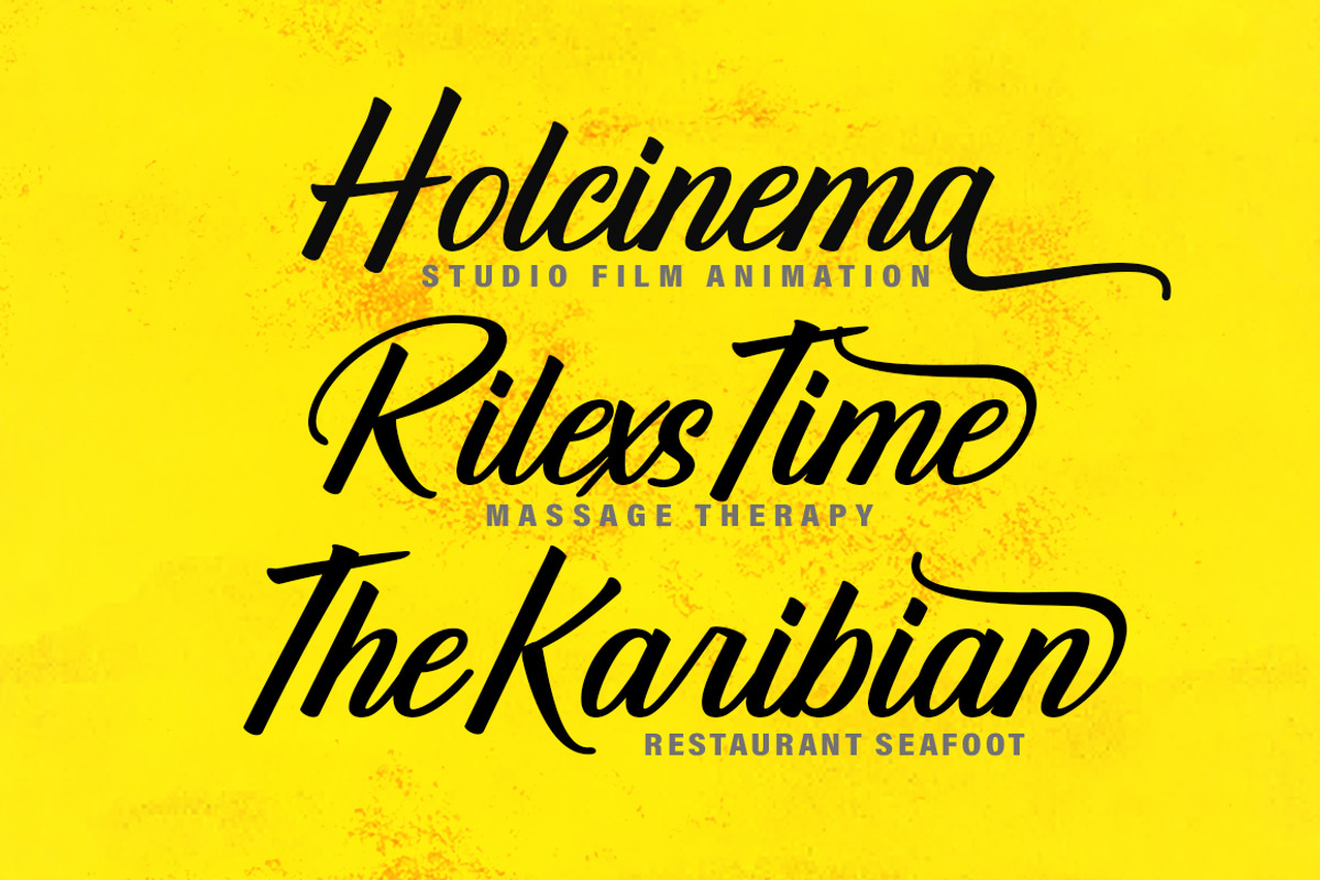 The Rinden, a Script Font by Megatype (Photo 8 of 11)