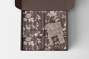 Chocolate Velvet Rose Garden Pattern, a Pattern Graphic by MouseGrey (Thumbnail 6 of 11)
