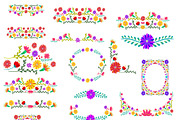 Mexican Watercolor Floral clipart, an Illustration by Sunflower Day Love (Thumbnail 5 of 5)