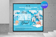 Canva Baby Shower Flyer Template, a Graphic by graphicforest (Thumbnail 1 of 3)