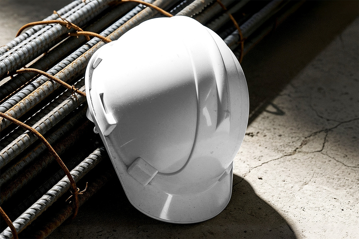 Safety Helmet Mockup, a Hat Mockup by Nathatype (Photo 5 of 9)