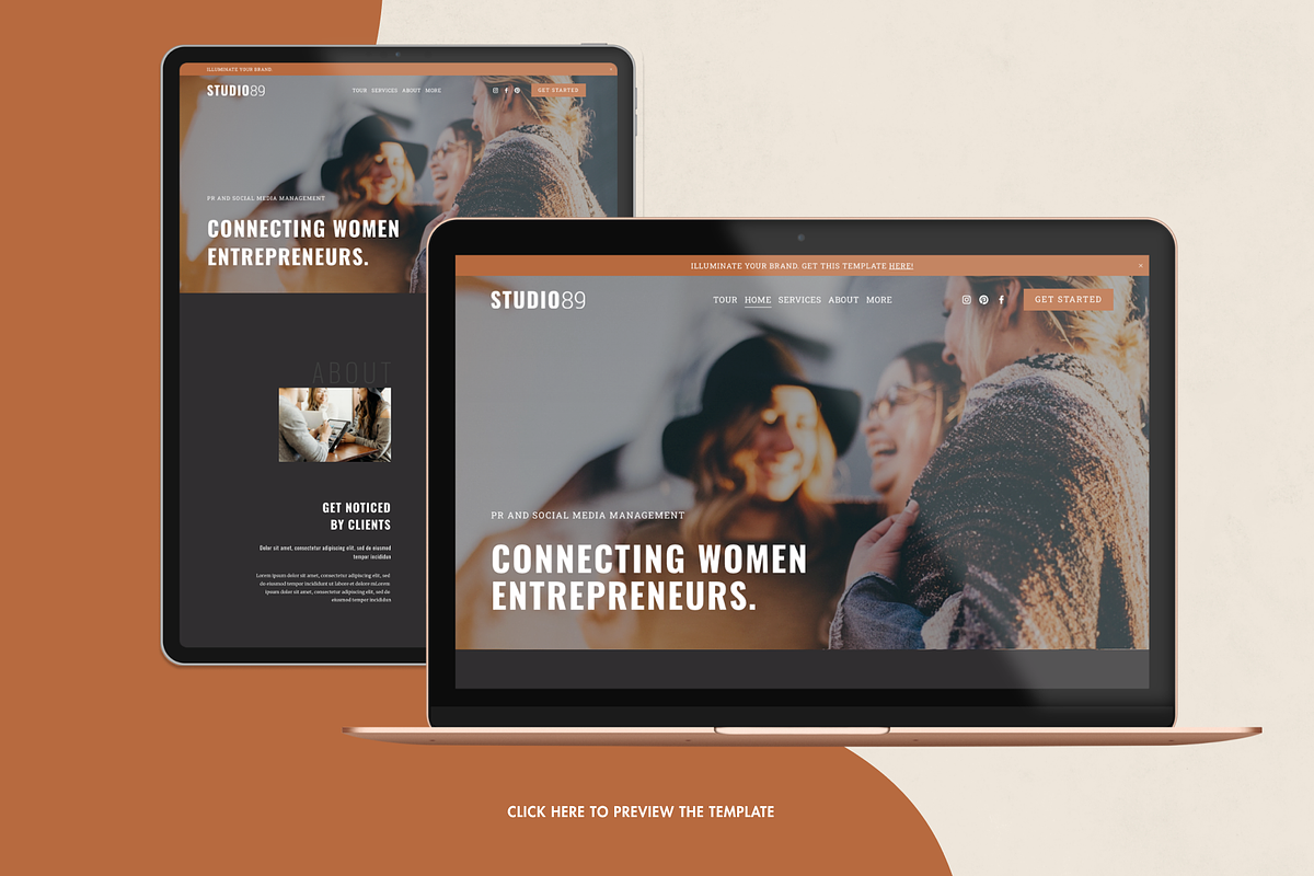 Squarespace template: Studio89, a Squarespace Template by Applet Studio (Photo 1 of 5)