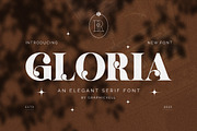 Gloria Elegant Serif Font, a Serif Font by Graphicxell (Thumbnail 1 of 10)