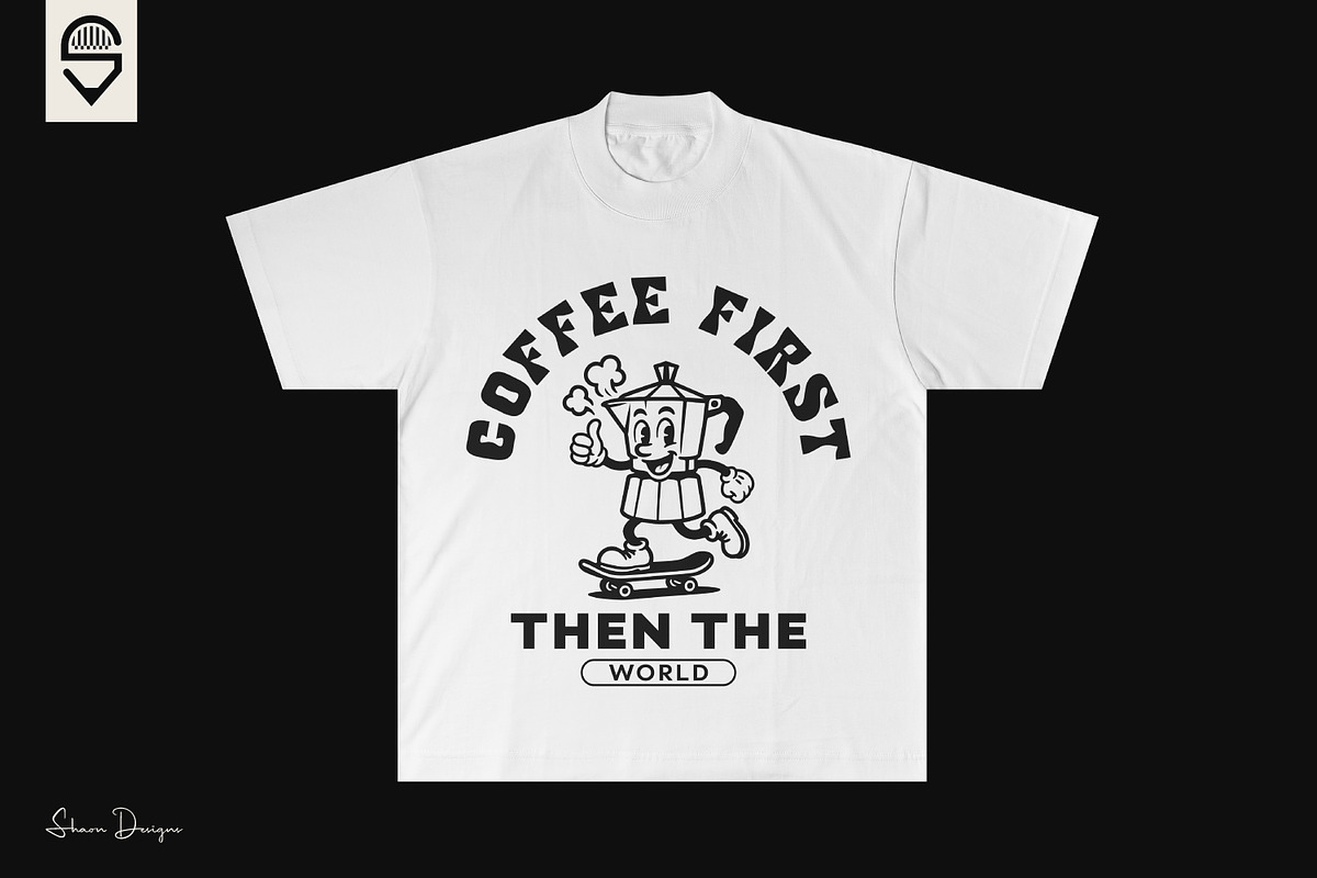 Fun Moka Pot Character Skateboarder, an Illustration by shaondesigns (Photo 2 of 4)