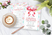 Galentines Day Brunch Invite & Menu, an Invitation Template by Tracia Creative (Thumbnail 7 of 7)