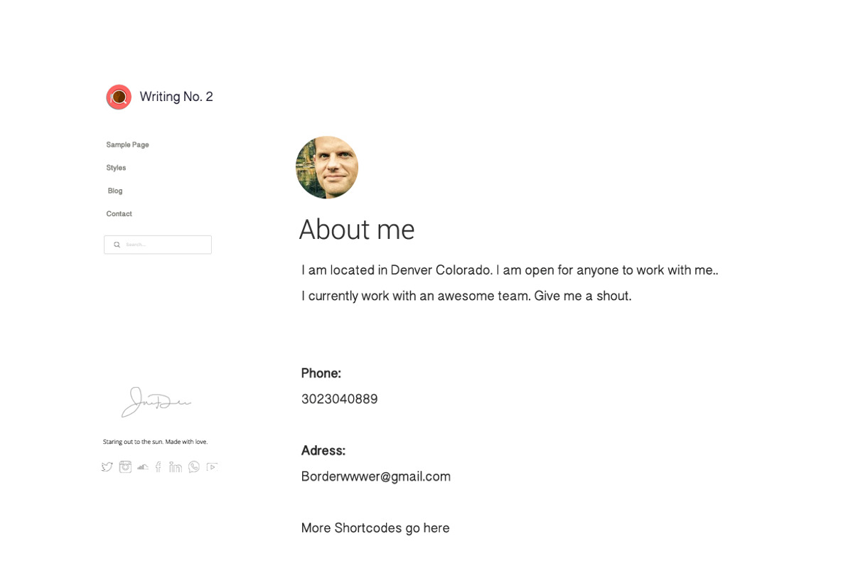 Writing No. 2 WordPress Theme, a WordPress Template by Pixel Co. (Photo 4 of 4)