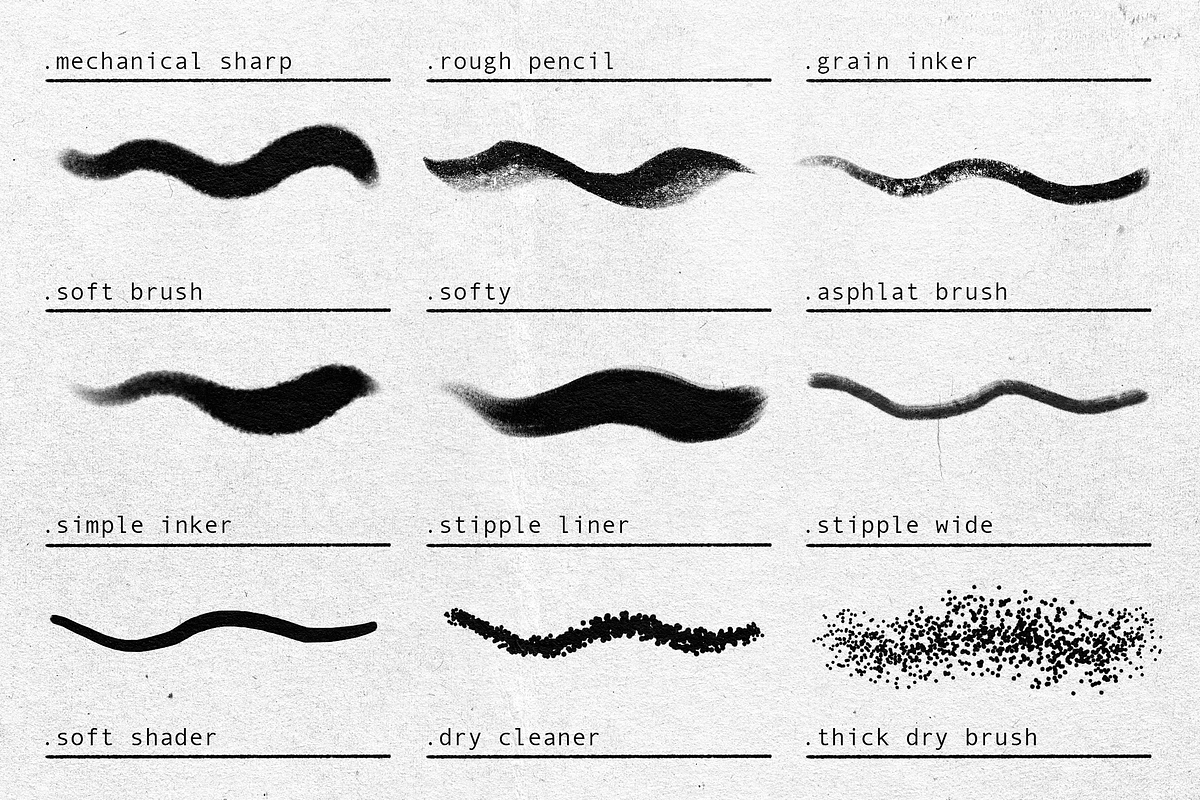 Crayon Doodle Drawing Brushes, a Brush Add-On by BrushArchive (Photo 4 of 6)