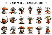 Whimsical Forest Animal Clipart, an Illustration by Libby Wishes (Thumbnail 2 of 7)