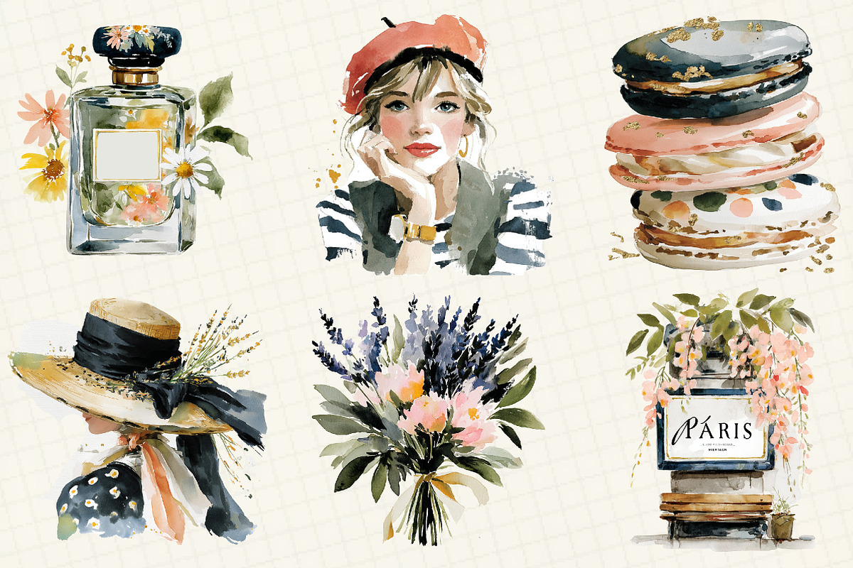 Harming Paris Clipart Collection, an Illustration by DreamCafeArt (Photo 2 of 6)