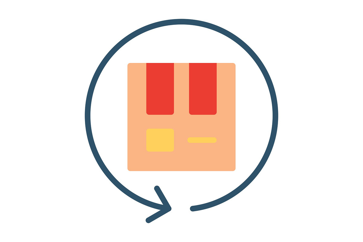 Return Box Flat Icon, a Duotone Icon by Pexelpy (Photo 1 of 2)