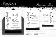 Petal Noir - Wedding Invitation, an Invitation Template by AM Studio (Thumbnail 2 of 2)