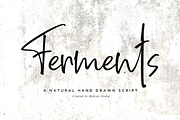 Ferments // Handwritten Scripts, a Script Font by Haksen (Thumbnail 1 of 8)