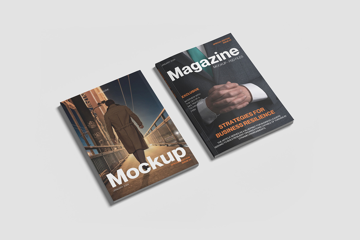 A4 Magazine Mockup Kit, a Books & Magazine Mockup by graphiccrew (Photo 12 of 16)