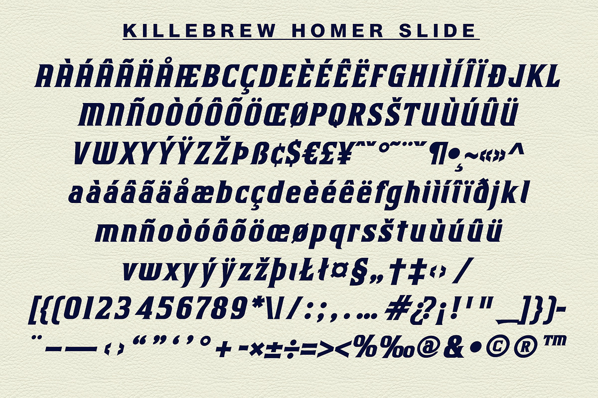 Killebrew Homer | Bold Athletic Type, a Serif Font by StudioWorks (Photo 8 of 8)