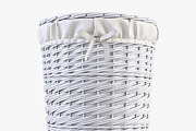 Wicker Laundry Basket 03 White, an Object 3D Model by Markelos (Thumbnail 2 of 12)